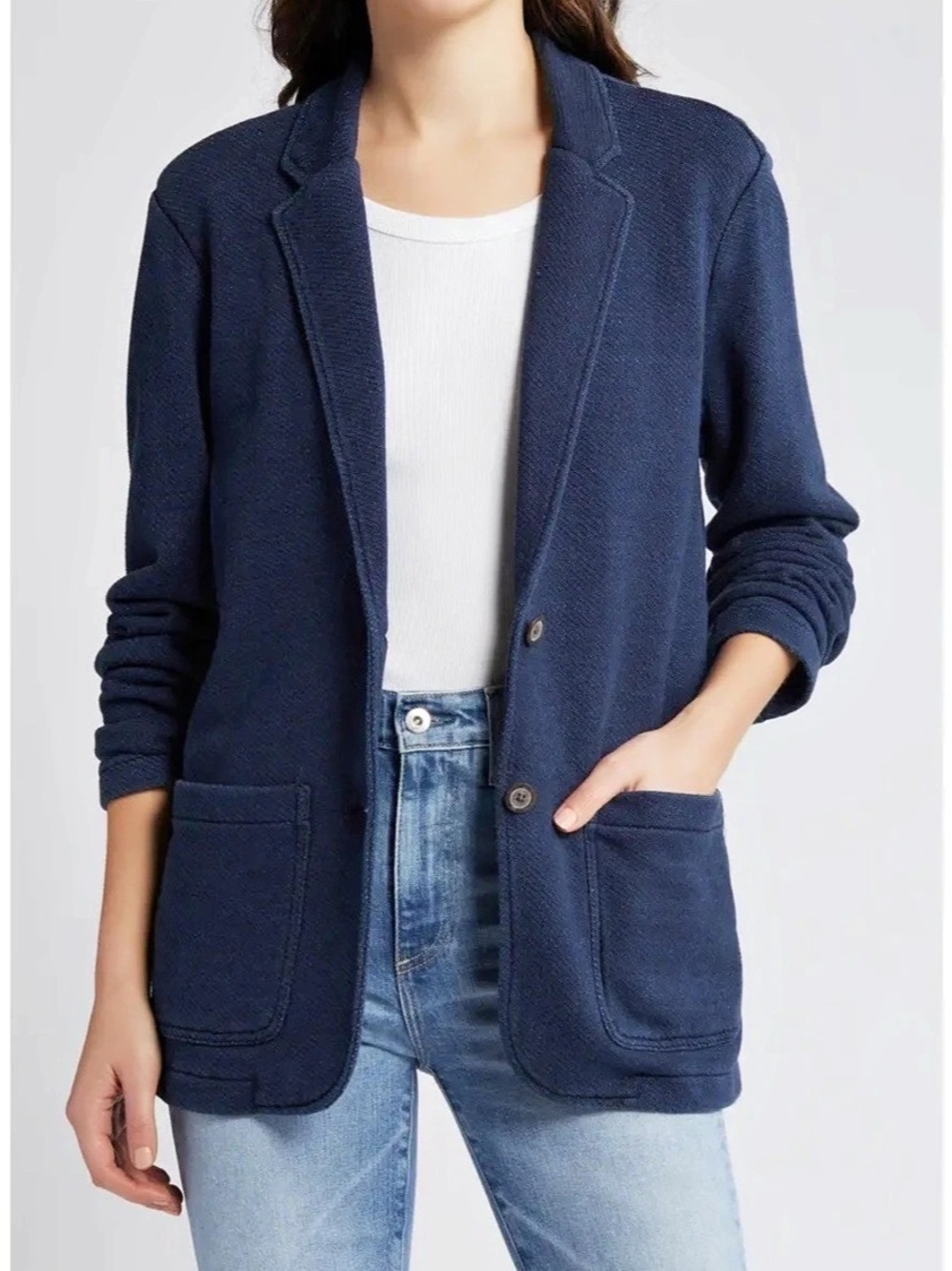 J.Crew Schoolboy Sweater-Blazer Women's Y2K Blue Blazer